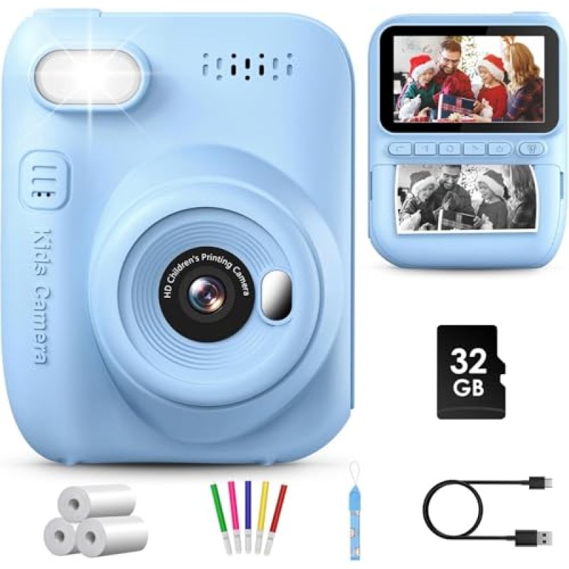 GREENKINDER Kids Instant Print Camera