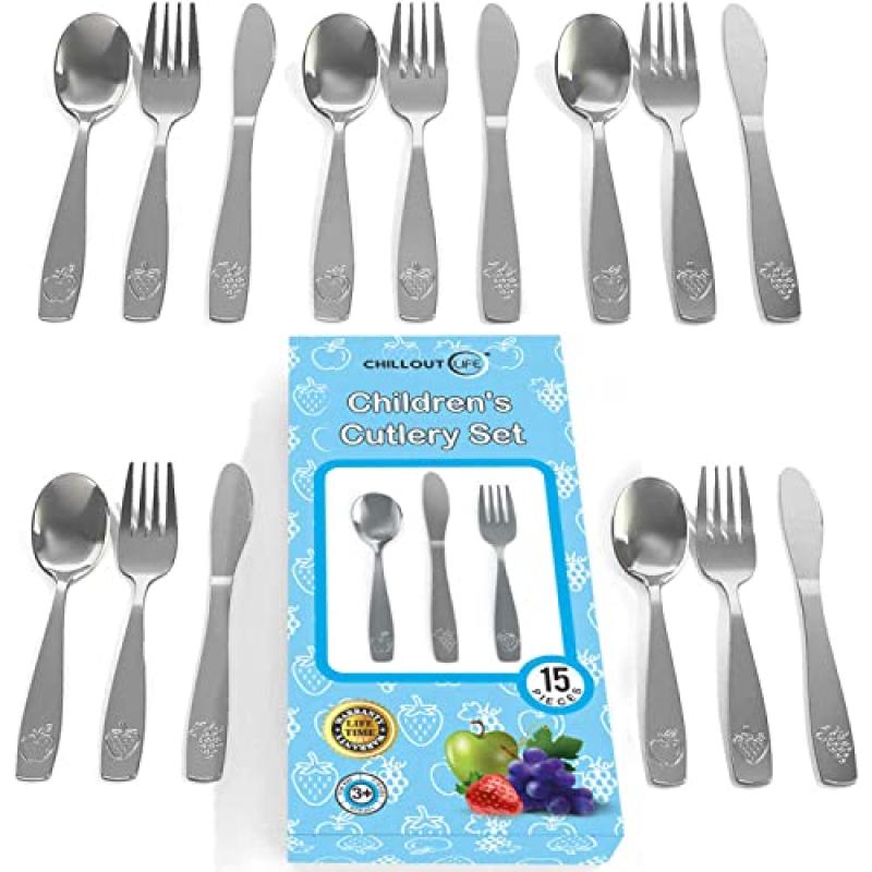 Kids Stainless Steel Silverware Set