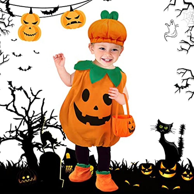 Kids' Pumpkin Halloween Costume