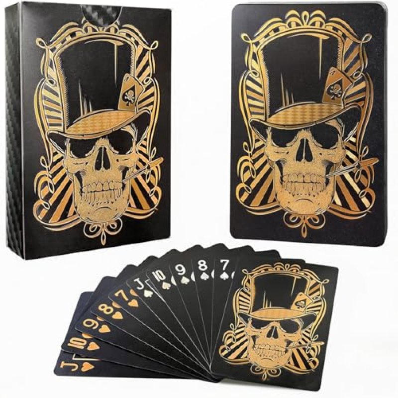 Hifireelf Playing Cards,Waterproof Plastic Skull…
