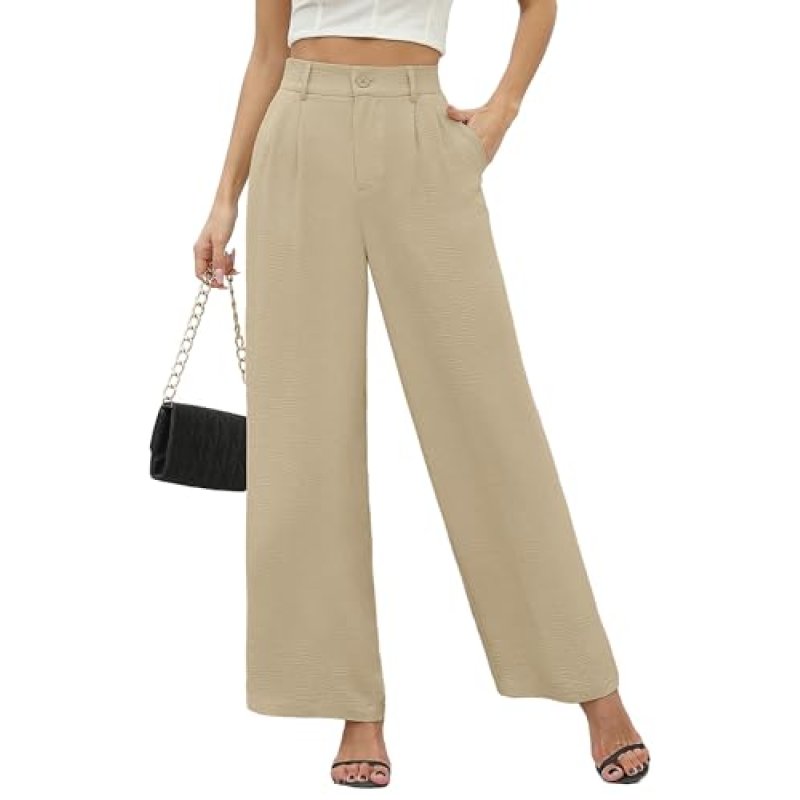 BEIGAI High-Waisted Trousers