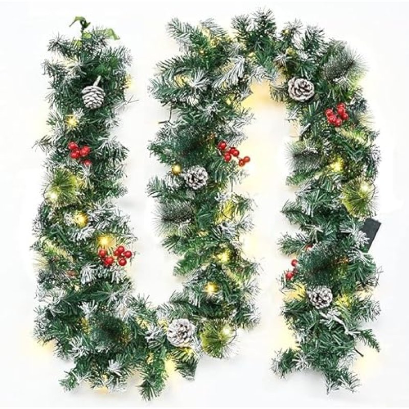 Lighted Christmas Garland