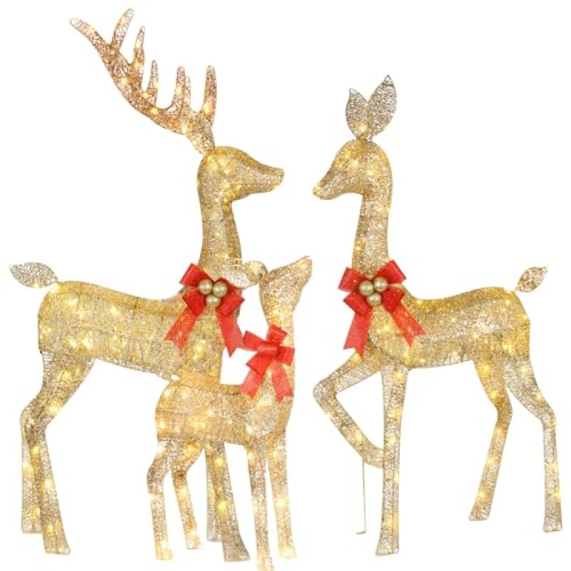 HOYECHI Lighted Christmas Deer