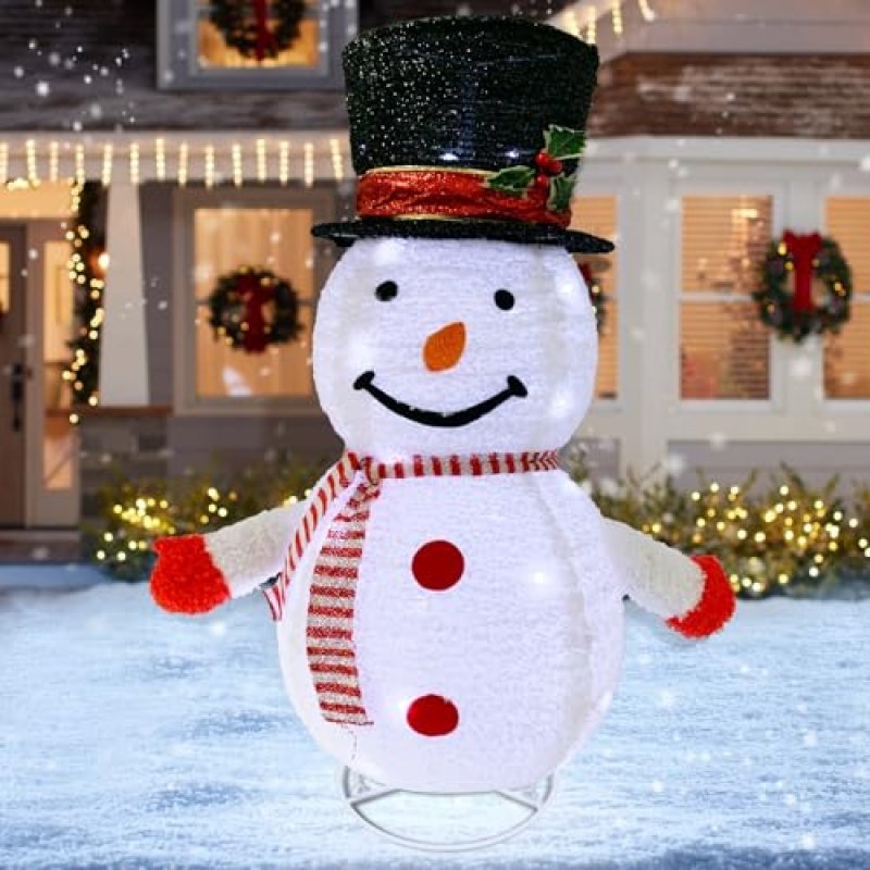 Lighted Snowman Decoration