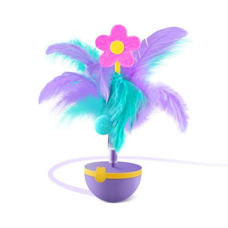 Migipaws Interactive Cat Toy,Feather Cat Toy…