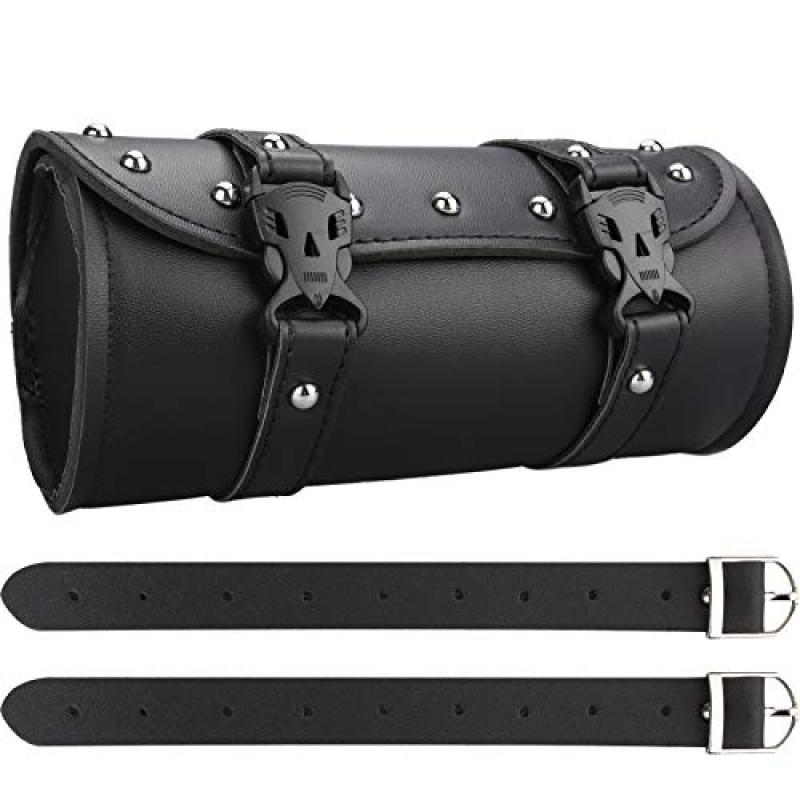 Wiipara Leather Motorcycle Saddle Bag