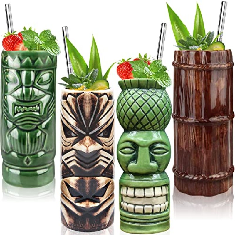 Tiki Glasses Set of 4