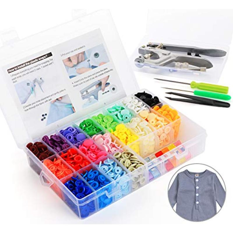 ilauke Snap Pliers & 400 Sets Snap Buttons