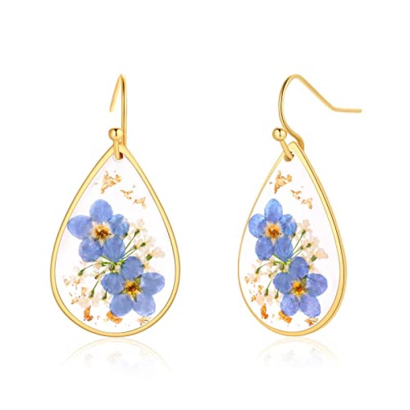 Wildflower Teardrop Earrings for Women
