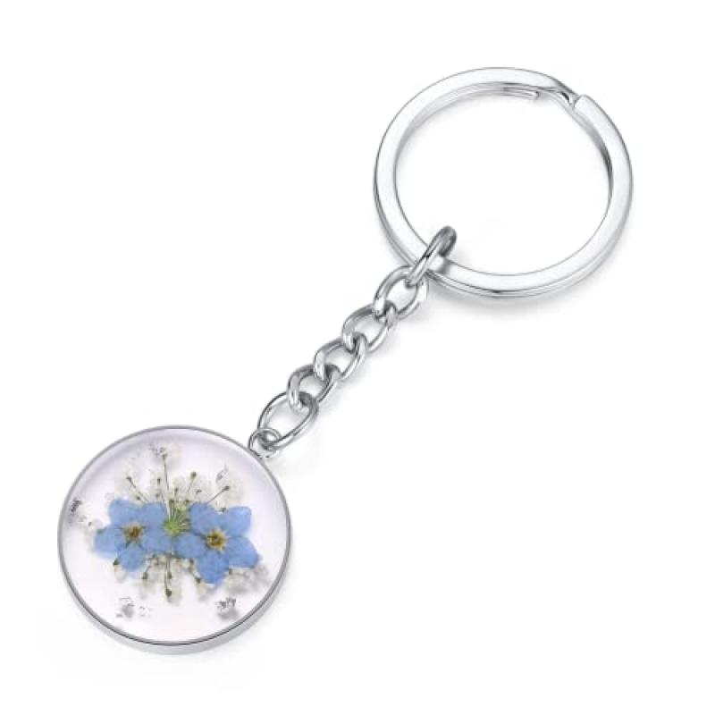 Wildflower Keychain with Real Flowers