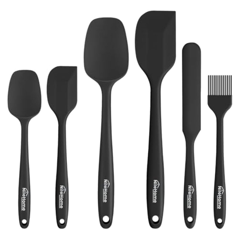 NileHome Silicone Spatula Set 6 Pieces Food Grade…