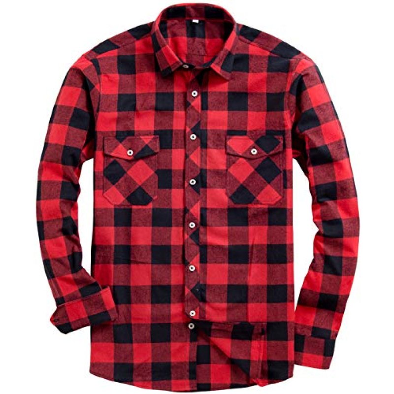 Siliteelon Men’s Flannel Shirt