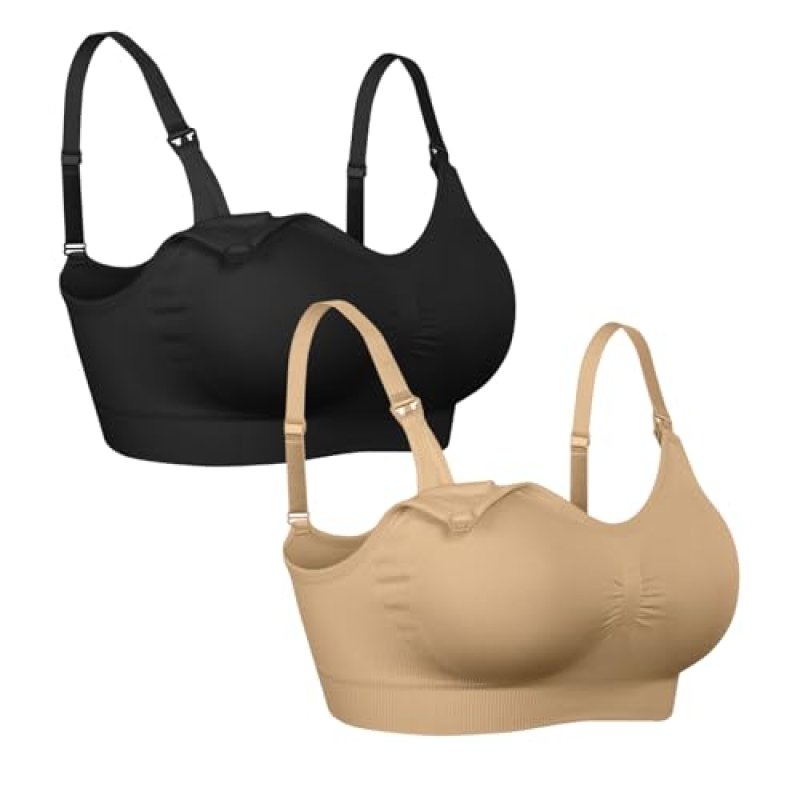iloveSIA 4Pack Nursing Bra for Breastfeeding…