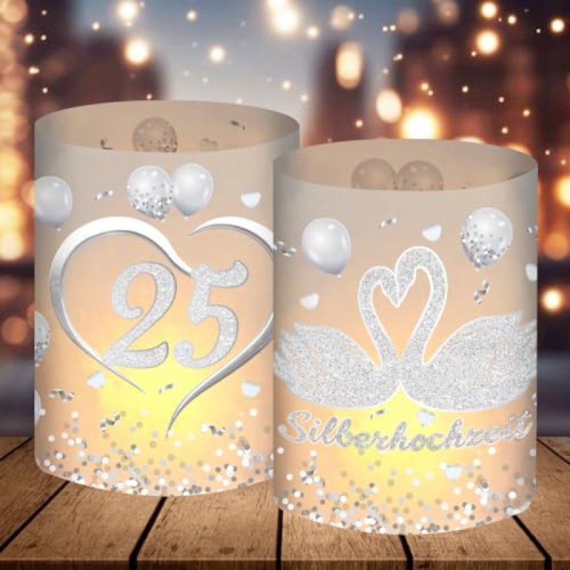 Silver Lantern Table Decorations