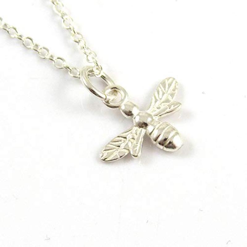Silver Bee Necklace