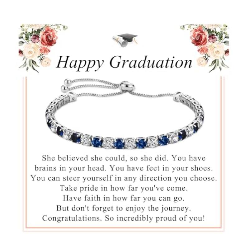 PDTU Silver Tennis Bracelet for Her