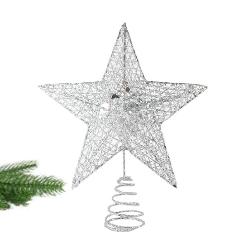 Silver Christmas Tree Topper