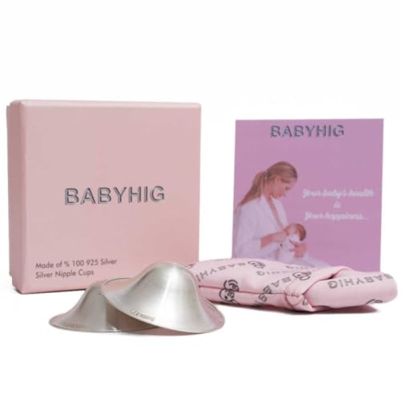 BABYHIG Silver Nipple Shields