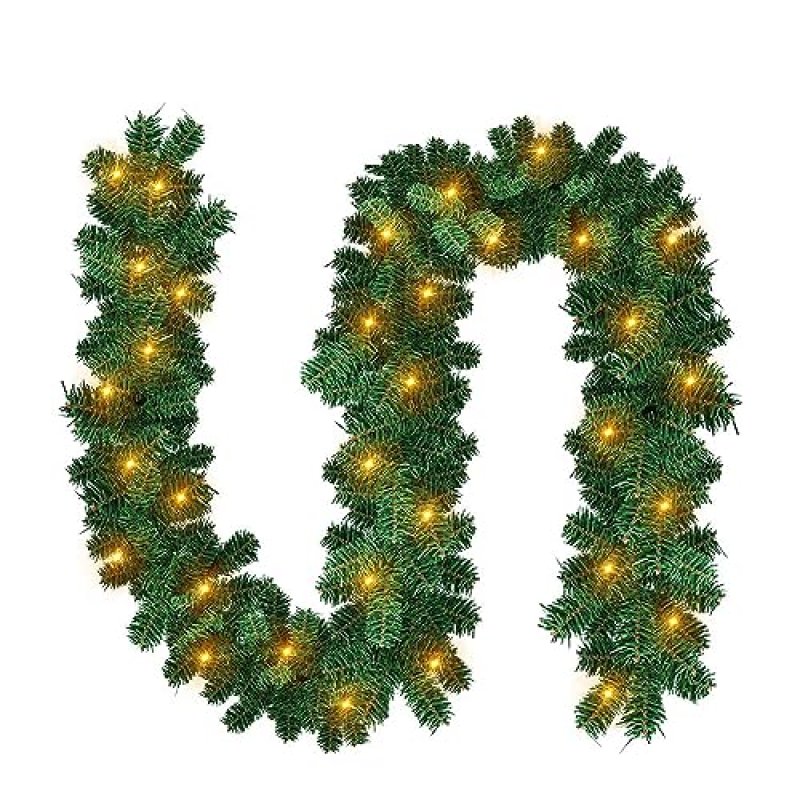Gimisgu Pre-Lit Christmas Garland