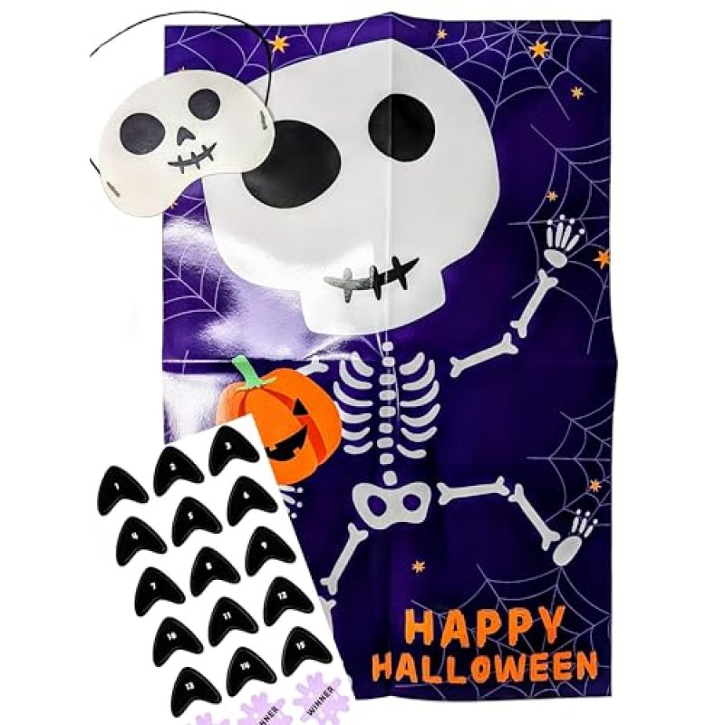 YLAB Pin the Nose on the Skeleton Halloween Party…