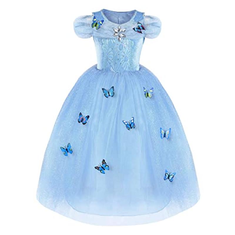 URAQT Cinderella Princess Costume for Girls
