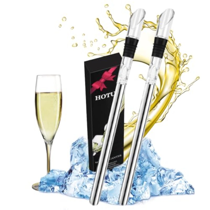 HOTUT Wine Cooler Stick Set,2pcs Wine Chiller…