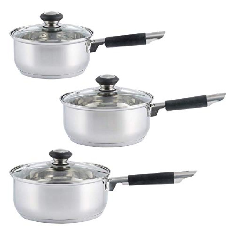 Viners Everyday 3 Piece Stainless Steel Sauce Pan…