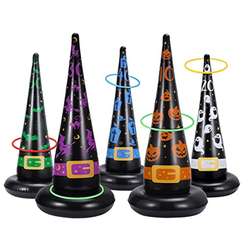 CLISPEED Ring Toss Game Set, 15 Pcs Halloween…
