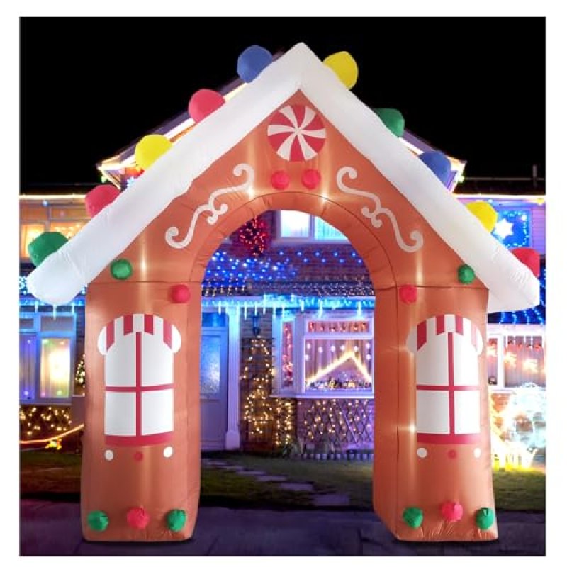Gingerbread Christmas Inflatable Arch