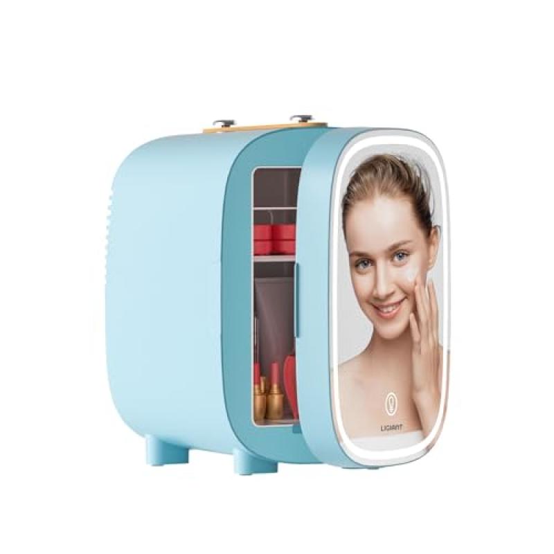 LIGIANT Mini Fridge with LED Light Mirror