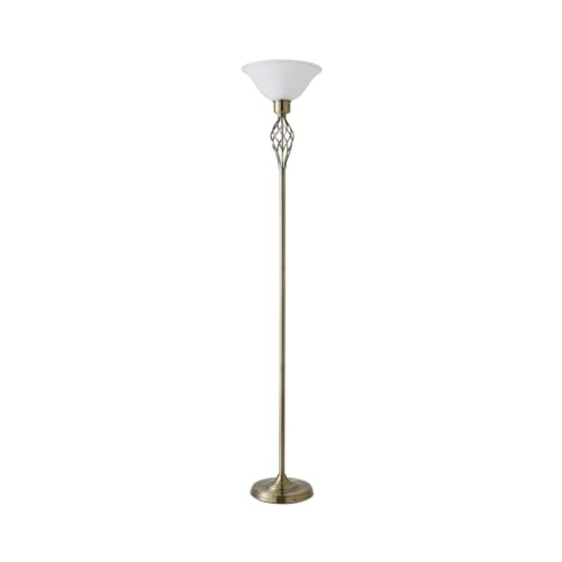 MiniSun Brass Barley Twist Floor Lamp