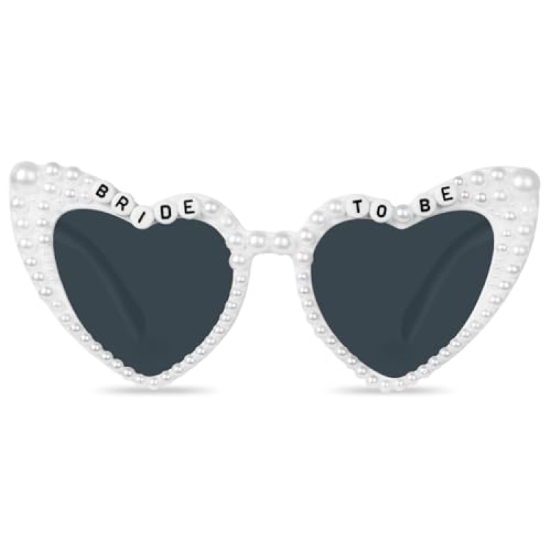 Ainiv Heart Shaped Pearl Sunglasses for Women,…