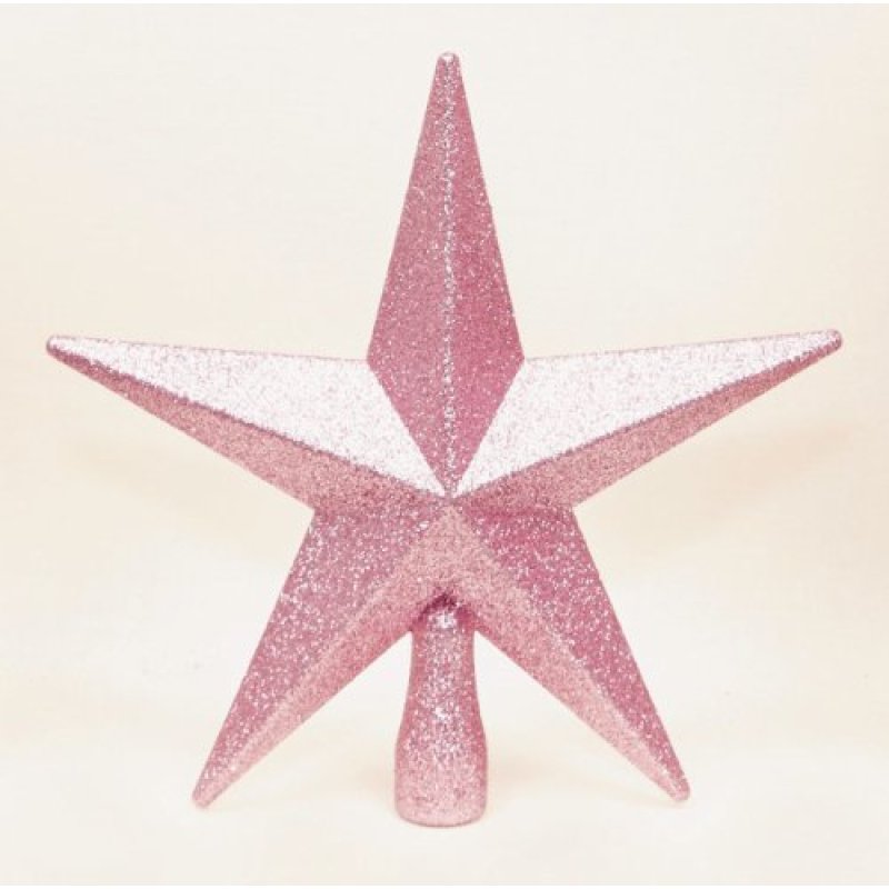 Pink Christmas Tree Top Star Topper Glitter…