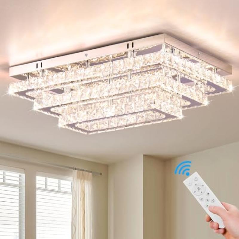 Finktonglan Crystal LED Ceiling Light