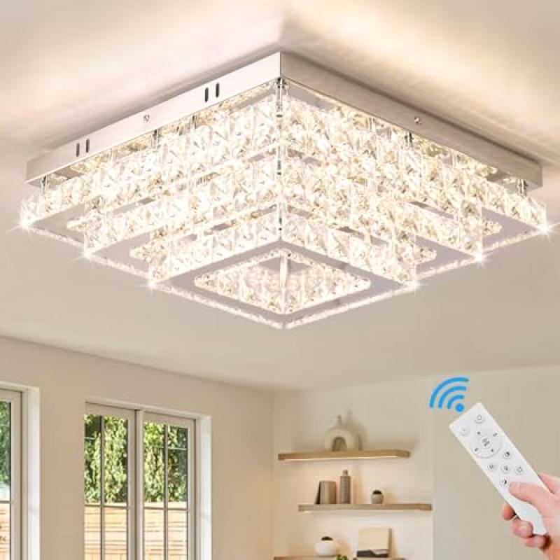 Finktonglan Crystal LED Ceiling Light