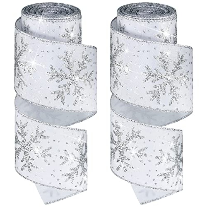 Xinnun Wired Christmas Ribbon