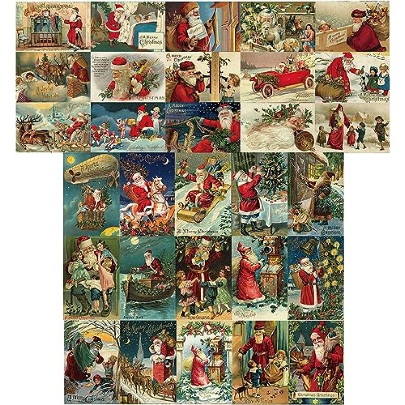 Vintage Santa Christmas Cards