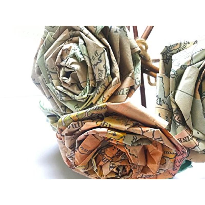 Vintage Paper Rose Bouquet