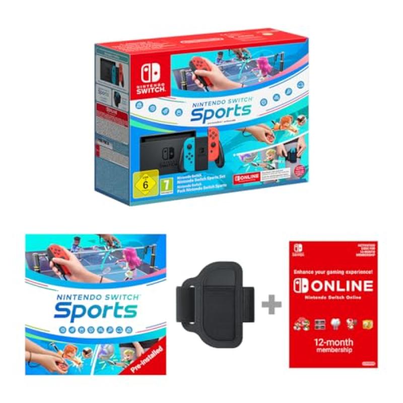 Nintendo Switch with Sports & 12-Month Subscription