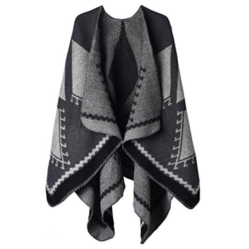 OOPOR Winter Shawl Wraps Poncho Cape - Women’s…