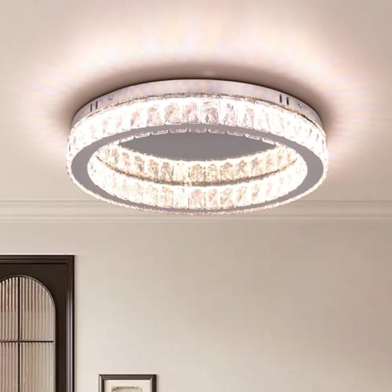 Fintonglan Crystal LED Ceiling Chandelier