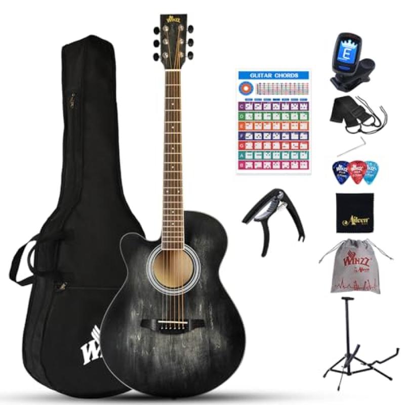Winzz Left-Handed Acoustic Guitar Set