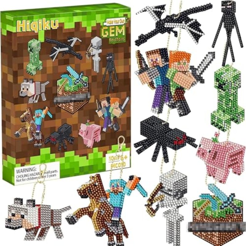 Hiqiku Kids Diamond Art Keyrings