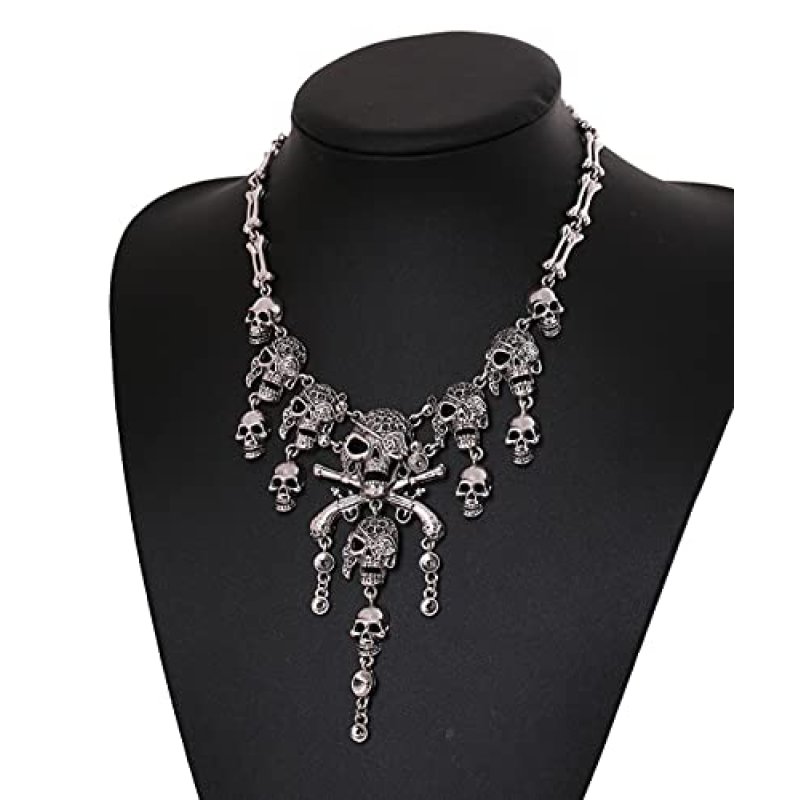 YJZQ Pirate Skull Necklace