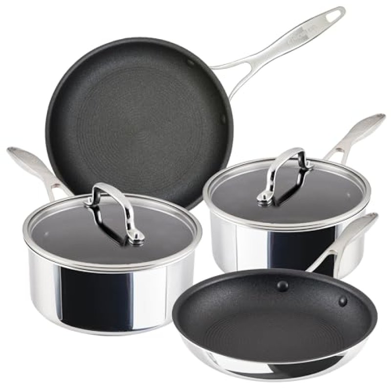 Circulon Scratch Defense Stainless Steel Pan Set:…