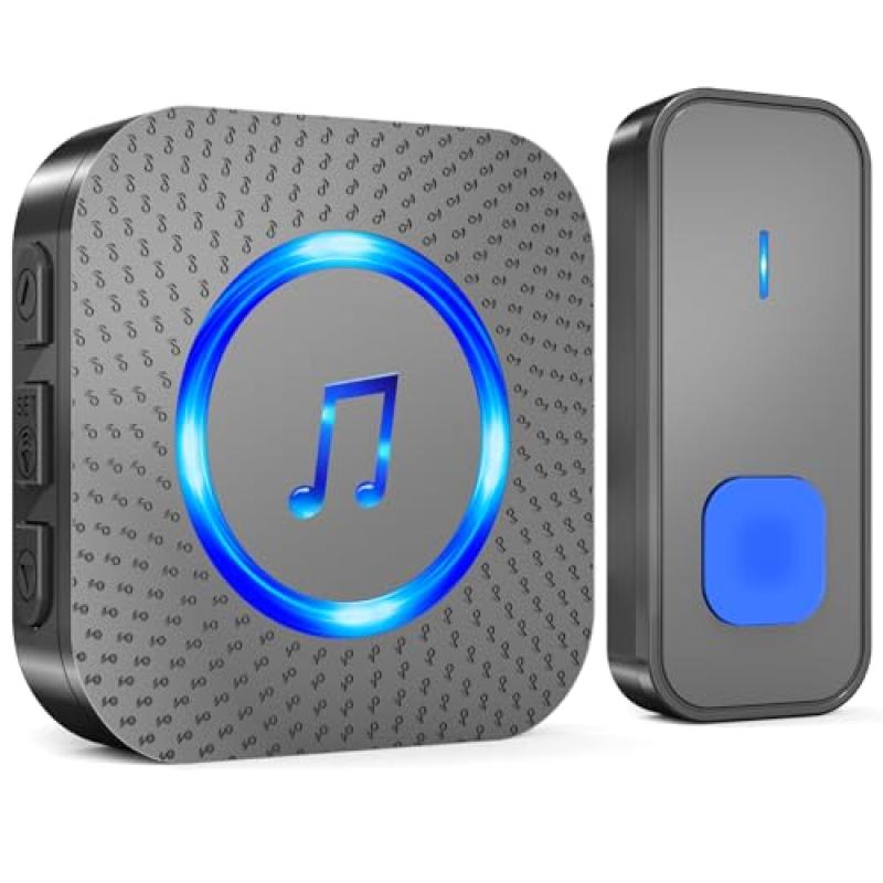 SURFOU Wireless Doorbell with Long Range and 55 Melodies