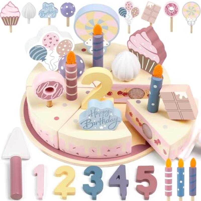 Airlab Wooden Birthday Cake Toy Set