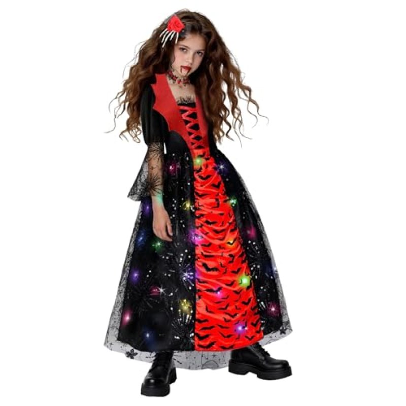 MELAND Girls' Vampire Costume