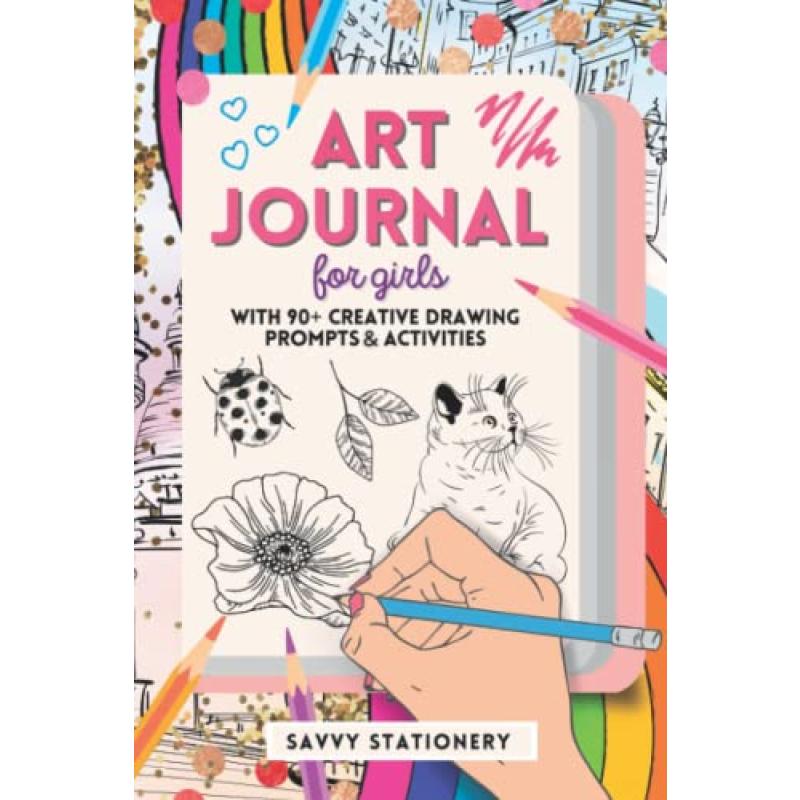Girls' Art Journal with Prompts