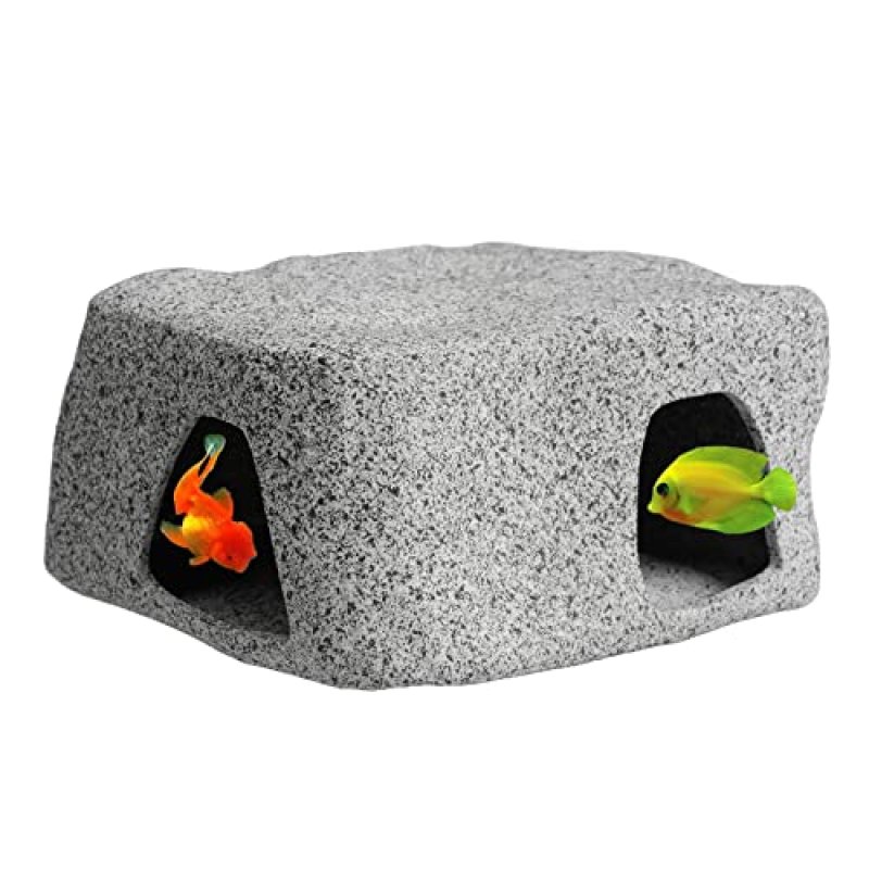 ANMOO Fish Tank Cave Aquarium Hideaway Rock…